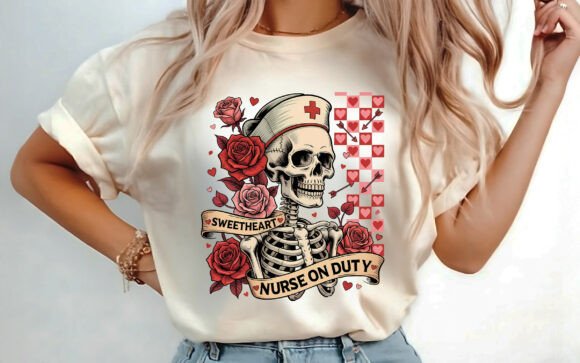Funny Skeleton Valentine's Shirt PNG
