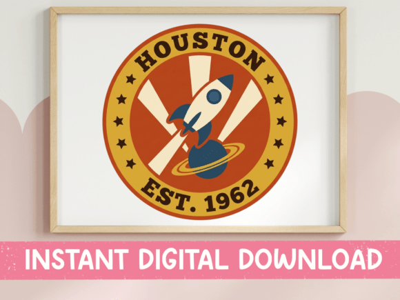 Houston Est 1962 Rocket SVG PNG Graphics