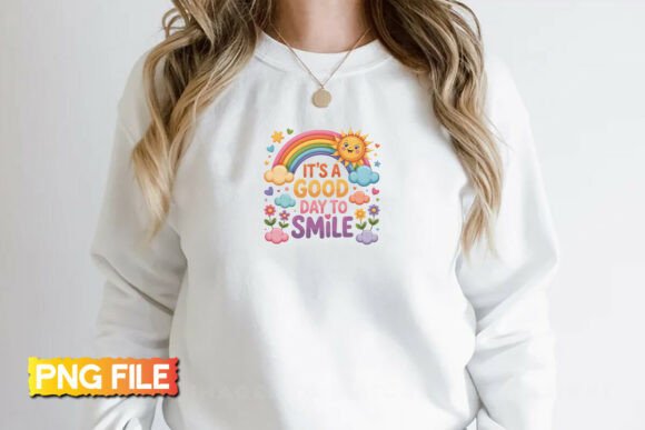 Its a Good Day to Smile Motivational PNG Graphics