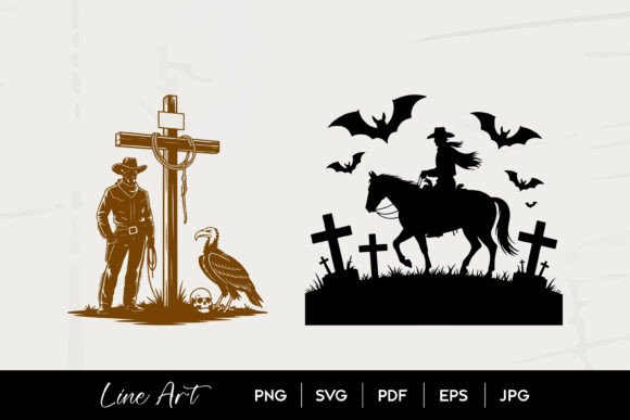 Review: Cowboy Grave Western Silhouette Art