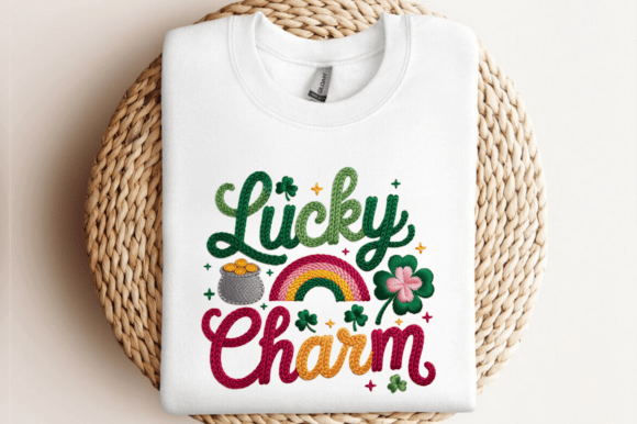 St Patrick's PNG Yarn Lucky Charm PNG