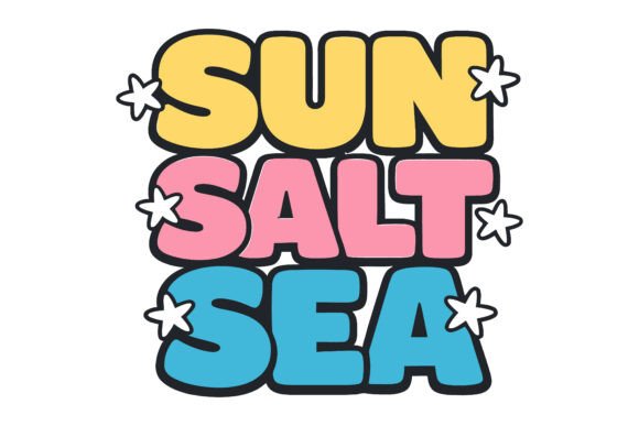Sun Salt Sea SVG Design: Graphics for Real Projects